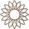 Ekena Millwork Daisy Wood Fretwork Pierced Ceiling Medallion, Walnut, 38"OD x 12 1/2"ID x 1/4"T CMWP38X38X0250DAWA - alternate 5